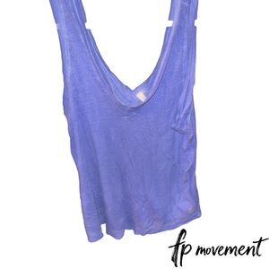 FP Movement by Free People Purple Tank Top V-Neck
